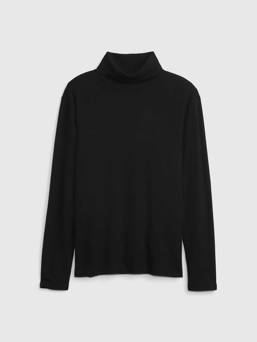 Long-sleeved turtleneck jumper in cotton_3