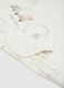 White baby blanket made of cotton blend with decorations_2