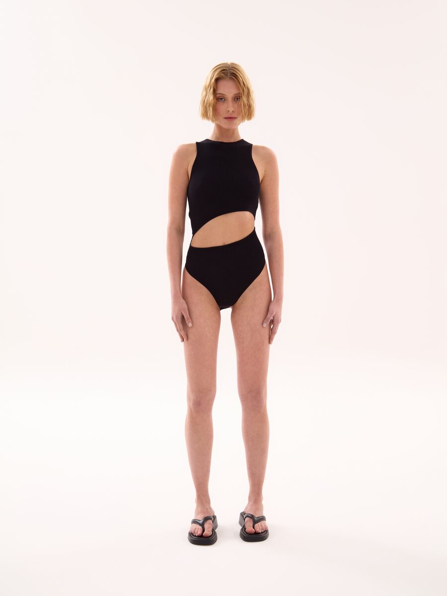 Cut Out Bodysuit Black_3