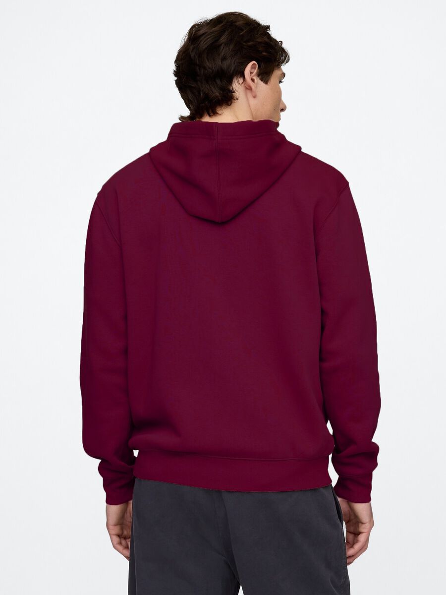 Red Hoodie with Full Zip_1