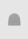 Grey Ribbed Beanie Hat with Rhinestone Embroideries_1