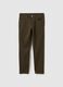 Brown slim fit trousers with five pockets_4