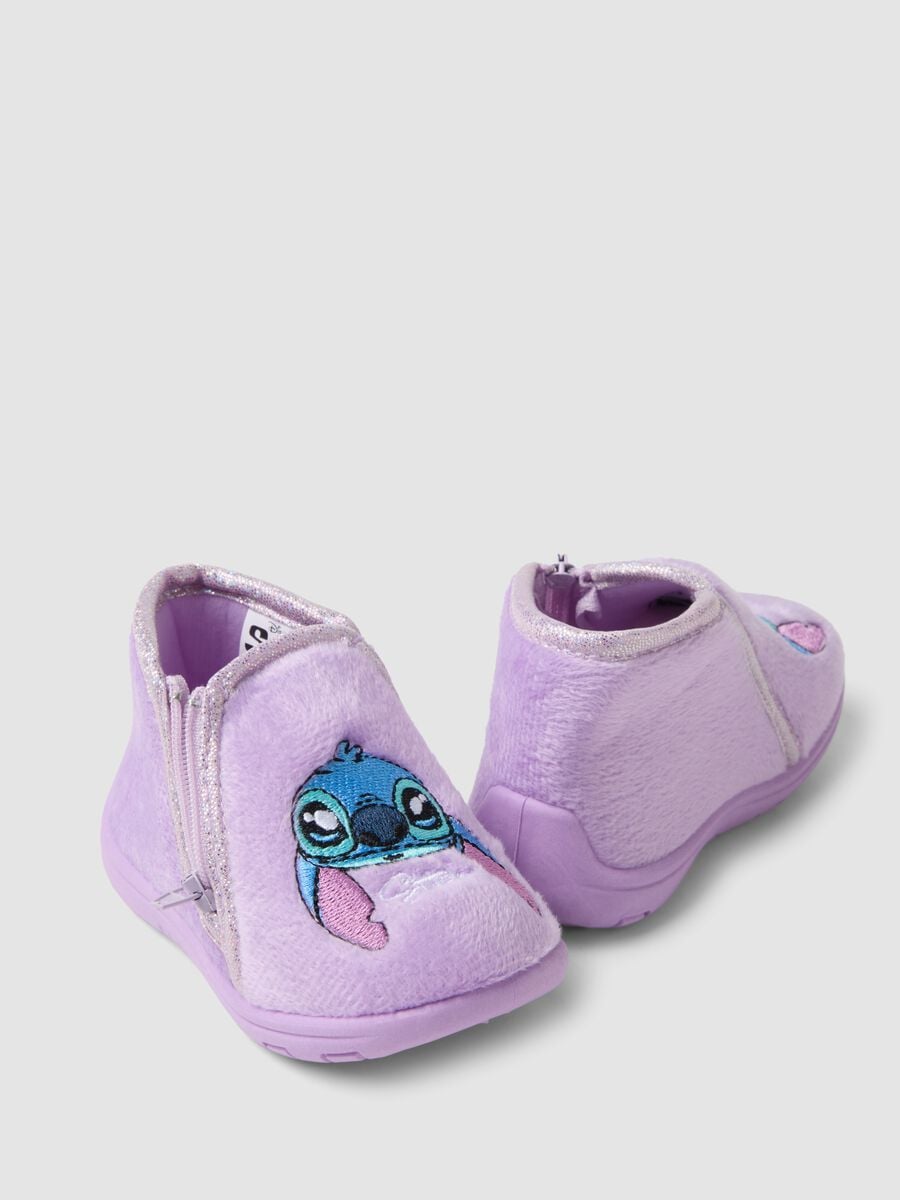 Pantofole viola con stampa Stitch per neonata_1