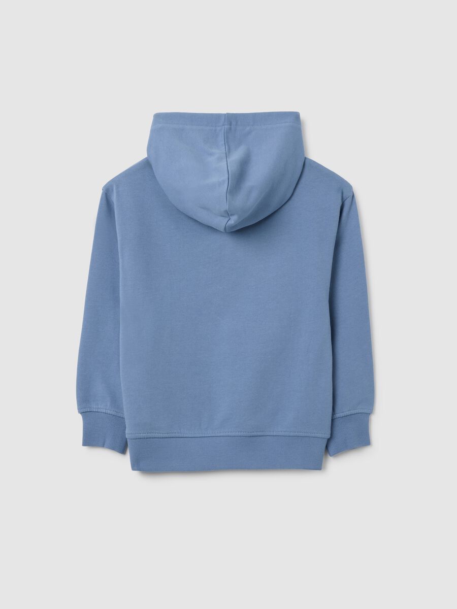 Regular fit light blue children's sweatshirt in pure cotton_1