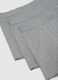 Set of three grey stretch cotton boxers, regular fit_5