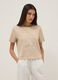Beige pure cotton regular fit t-shirt with embroidery_0