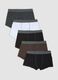 Pack of five multicolour stretch organic cotton boxer shorts_4