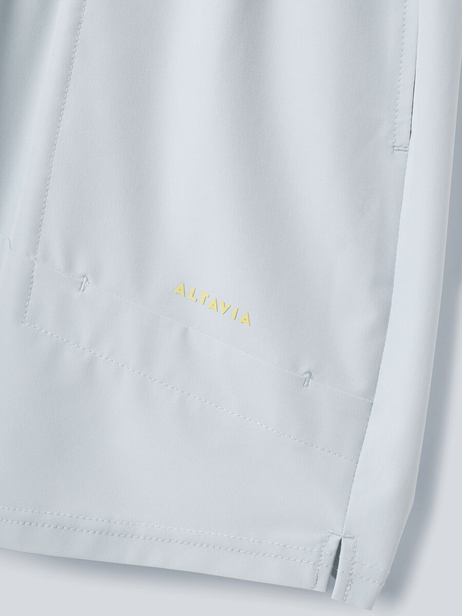 Shorts sportivo grigio in tessuto elasticizzato ALTAVIA COURT_5