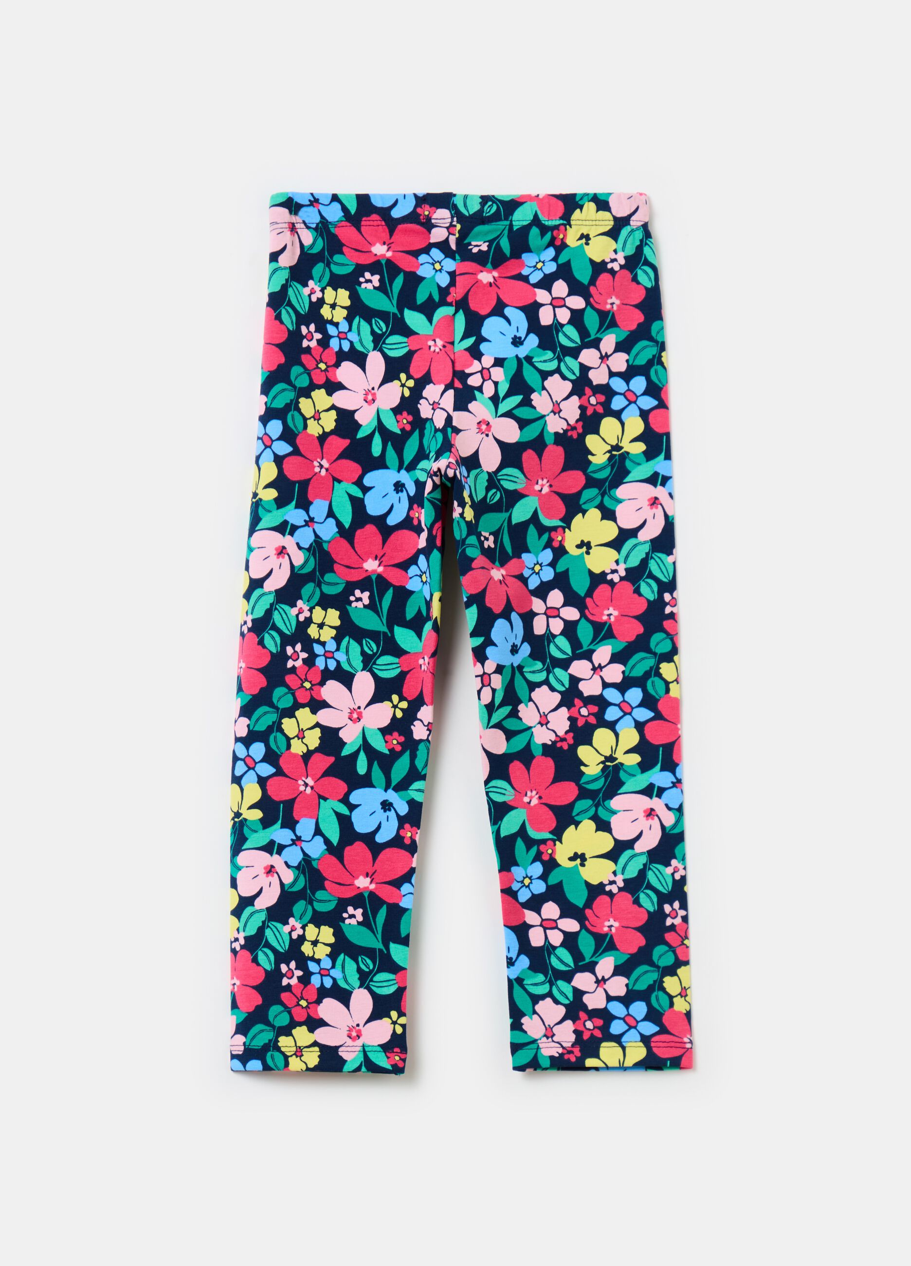 Three-quarter leggings with print