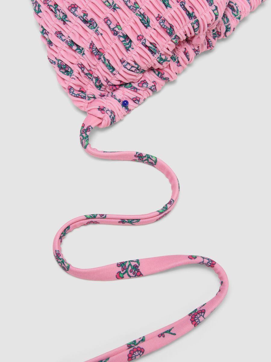 Top bikini triangolo rosa in tessuto elasticizzato_5