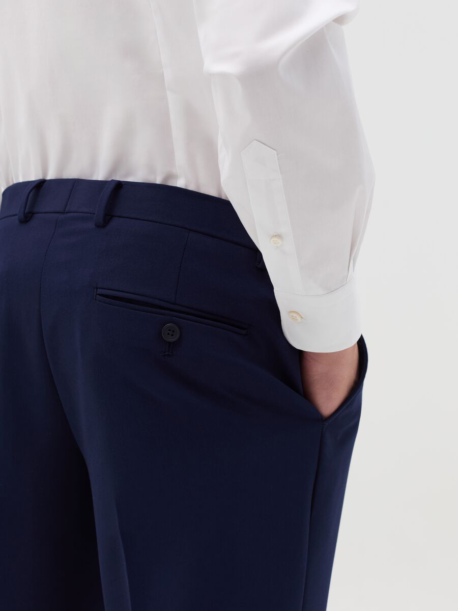 Camicia slim fit in cotone stretch_3