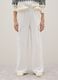 White cotton blend wide leg cargo trousers_1