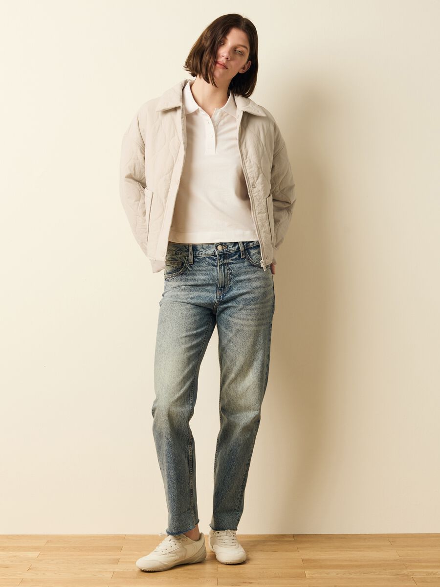 Short quilted jacket with buttons_1
