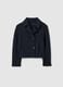 Girls' jacket in blue stretch fabric_3