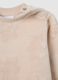Beige regular fit toddler sweatshirt with round neck_3