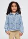 Denim jacket with embroidered logo for kids GAP_0