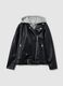 Black biker jacket with zip_5