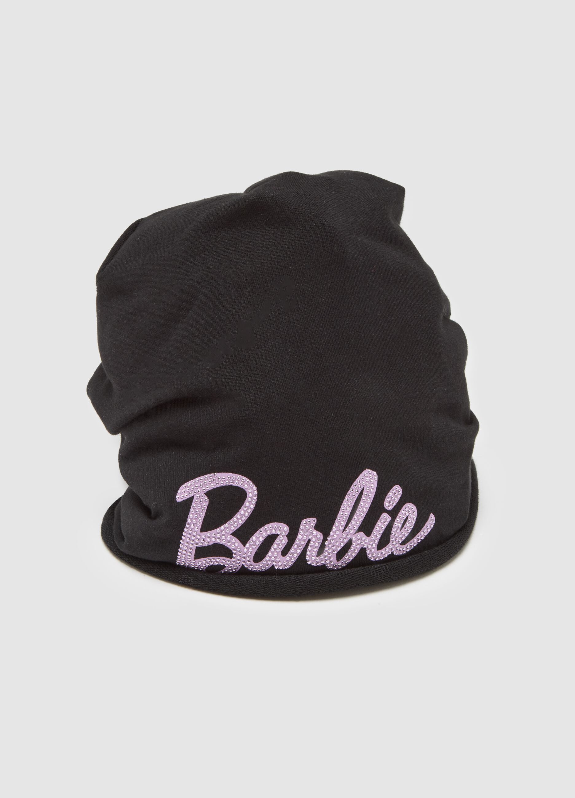 Girls' Stretch Cotton Black Hat