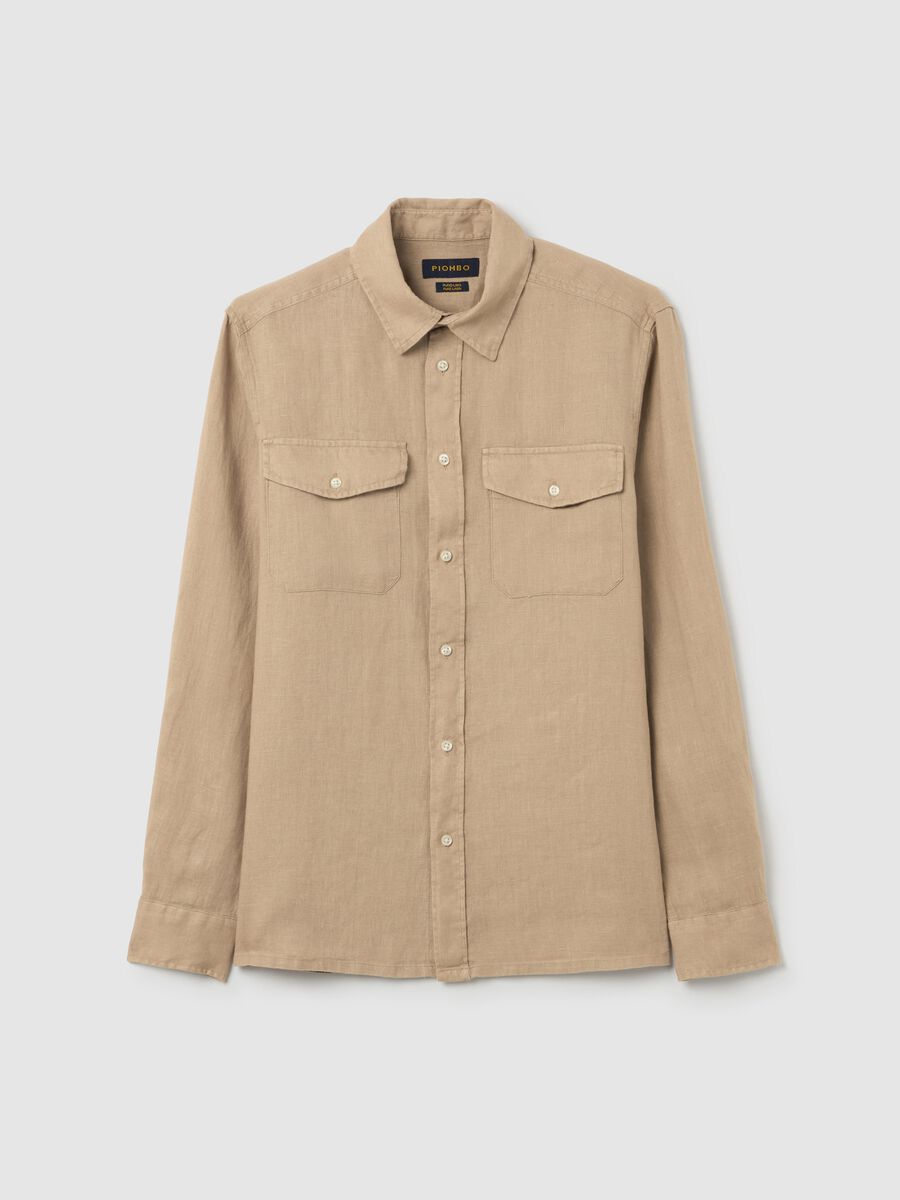 Regular-fit shirt in linen_4