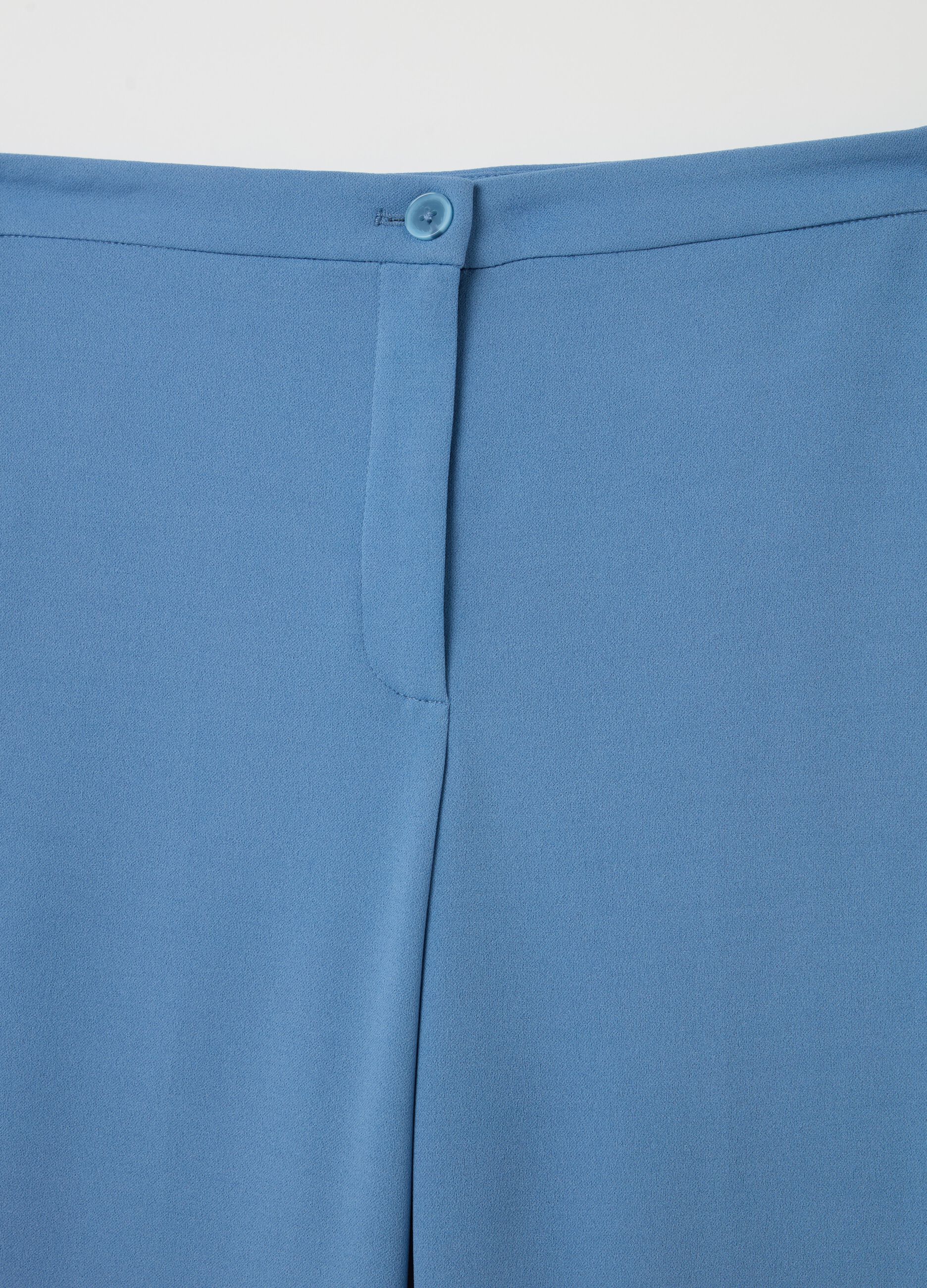 Pantalone flare fit tinta unita