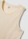 Canotta girocollo beige in puro cotone regular fit_5