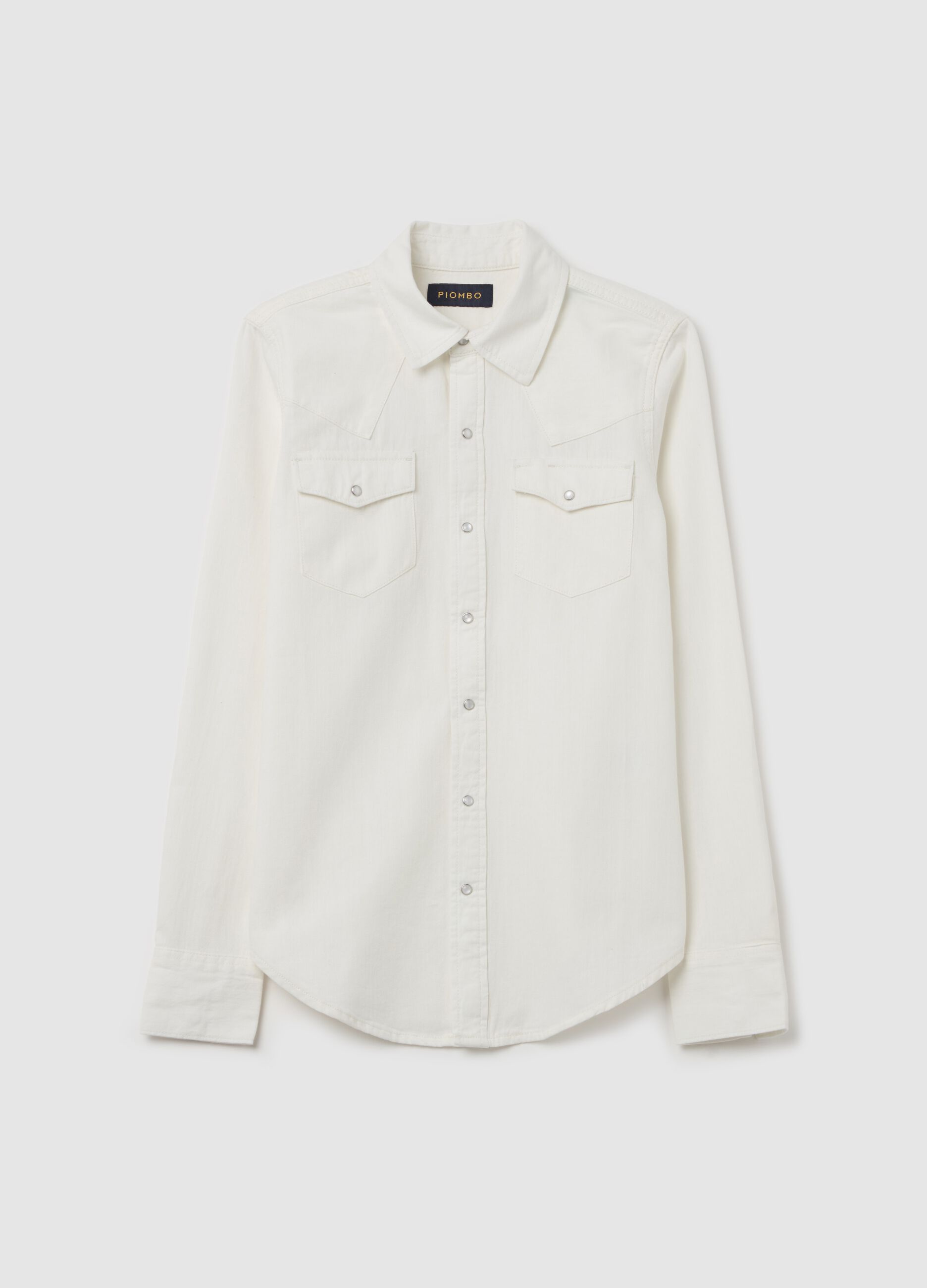 Camicia western in denim