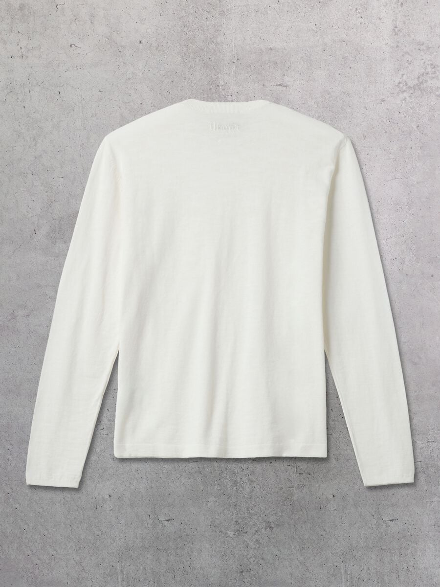 Knit Longsleeve T-shirt White_5