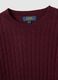 Red crew neck pullover_5