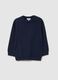 Blue pure cotton regular fit children's sweater_0