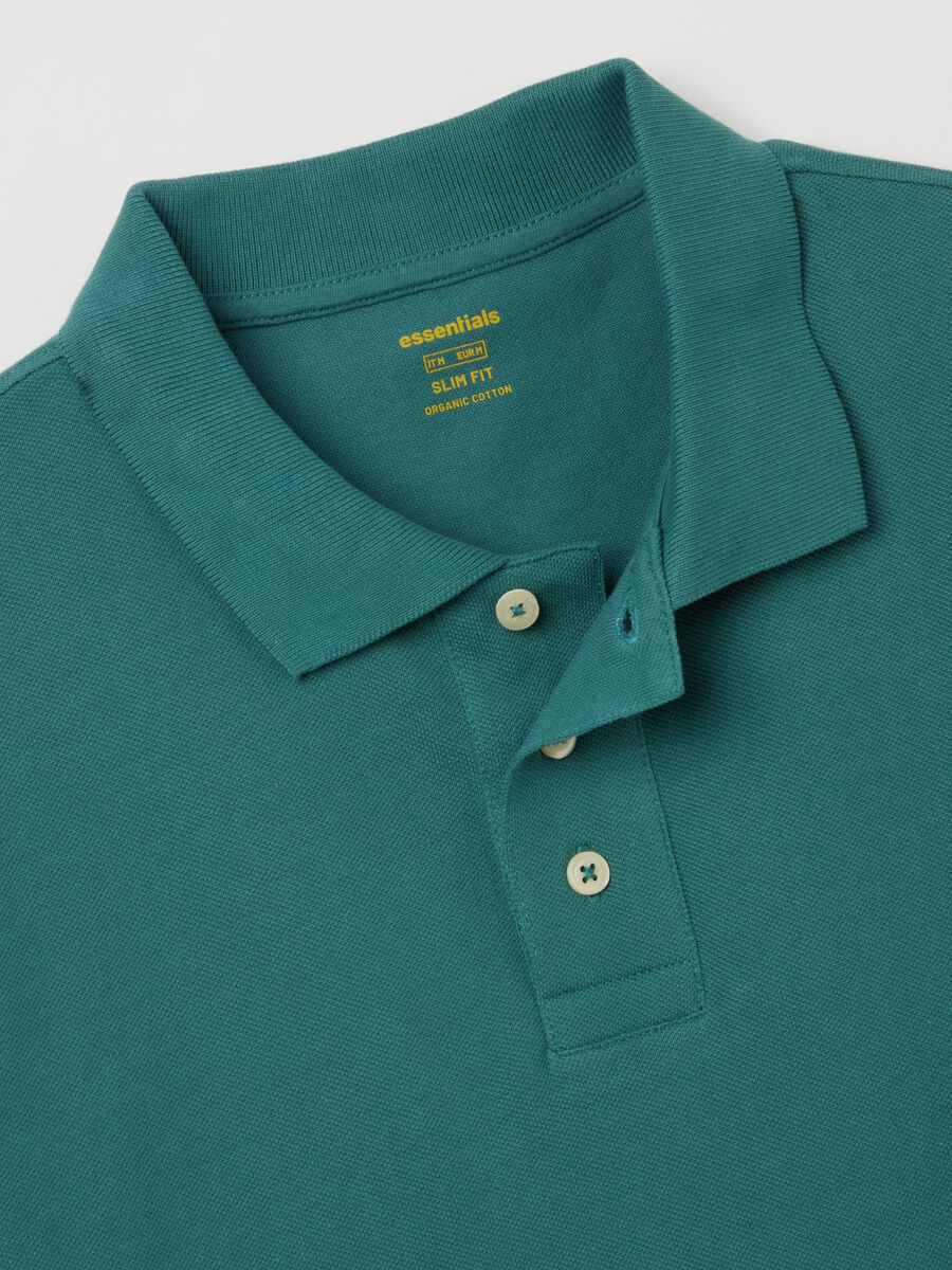 Polo shirt in organic cotton piquet_5