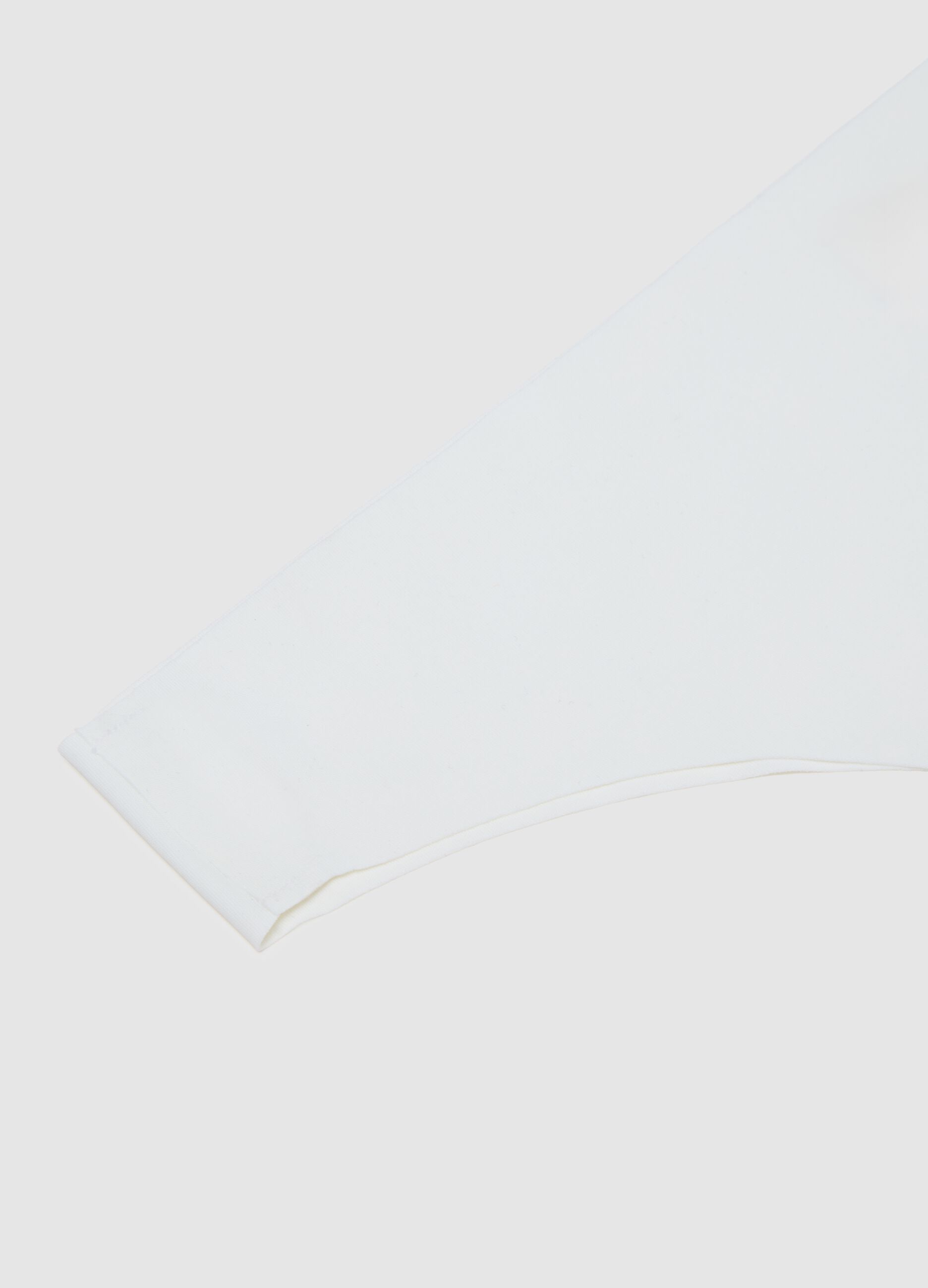 Regular fit white fabric briefs