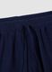 Blue cotton-blend Bermuda shorts_5