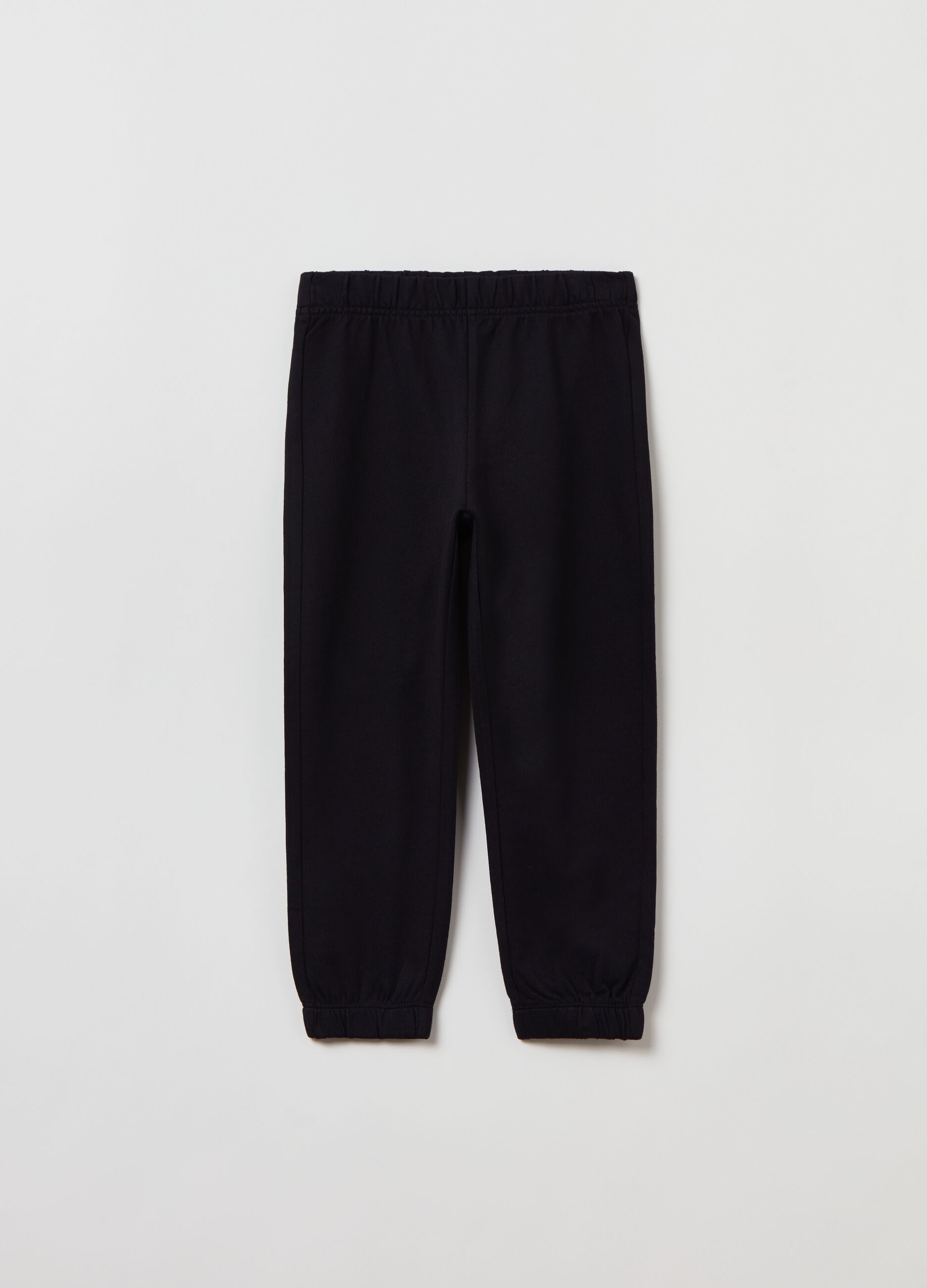Joggers in felpa con profili elasticati_0