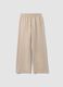 White cotton-blend straight-fit joggers_0