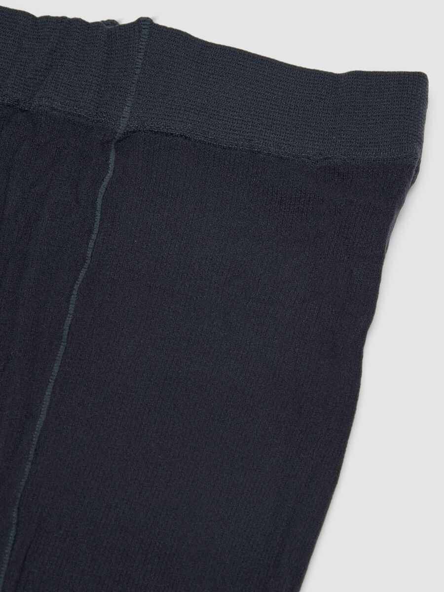 Blue stretch tights with shimmering threads_2