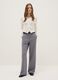 Straight multicolour striped trousers with comfortable fit_0