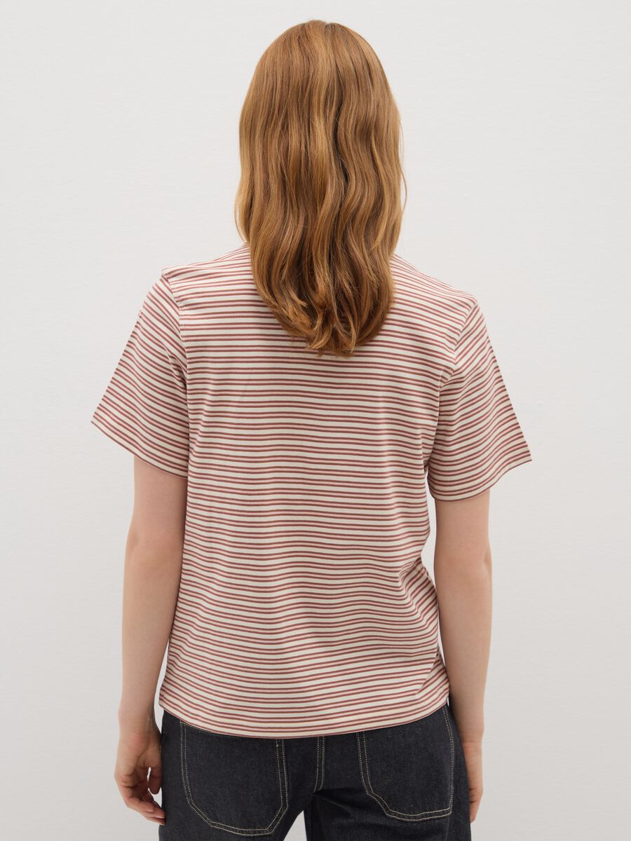 Pure cotton multicolour relaxed fit T-shirt with emblem_2