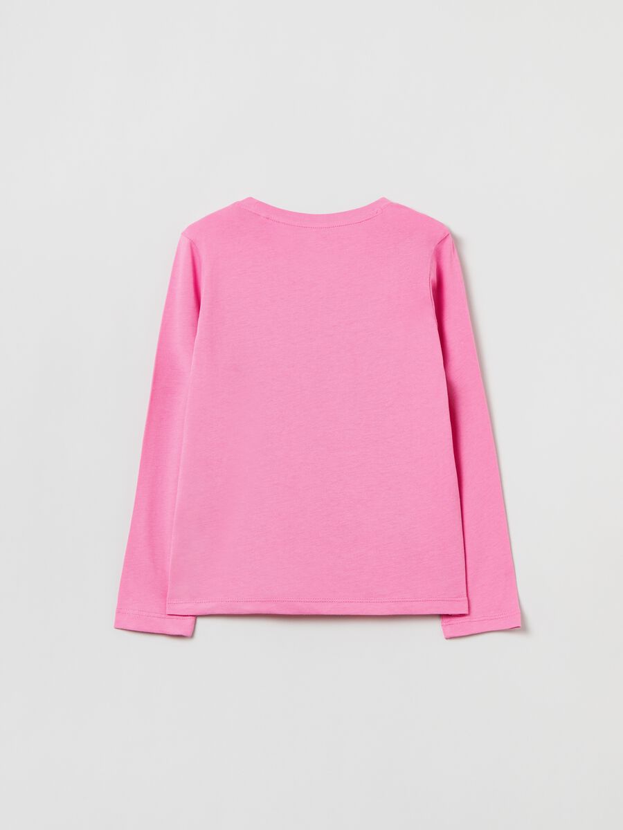 T-shirt a maniche lunghe con stampa_1