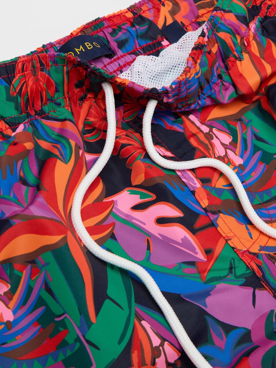 Men’s boxer shorts in multicoloured mixed fabric with regular fit_5
