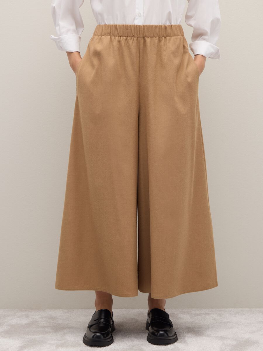 Beige wide-leg trousers relaxed fit_1