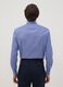 Blue cotton-blend button-down collar shirt, slim fit, easy iron_3