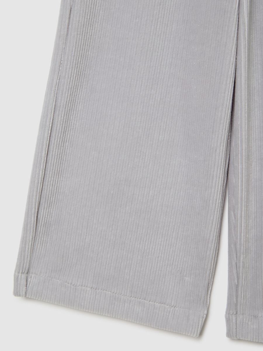 Girls Grey Culotte Trousers_3
