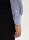 Slim fit blue cotton blend shirt_3