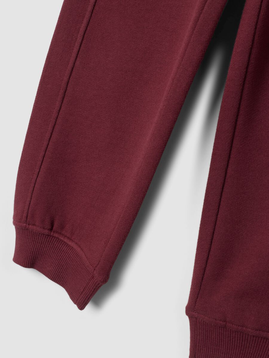 Pantaloni jogger marroni in puro cotone organico relaxed fit_3