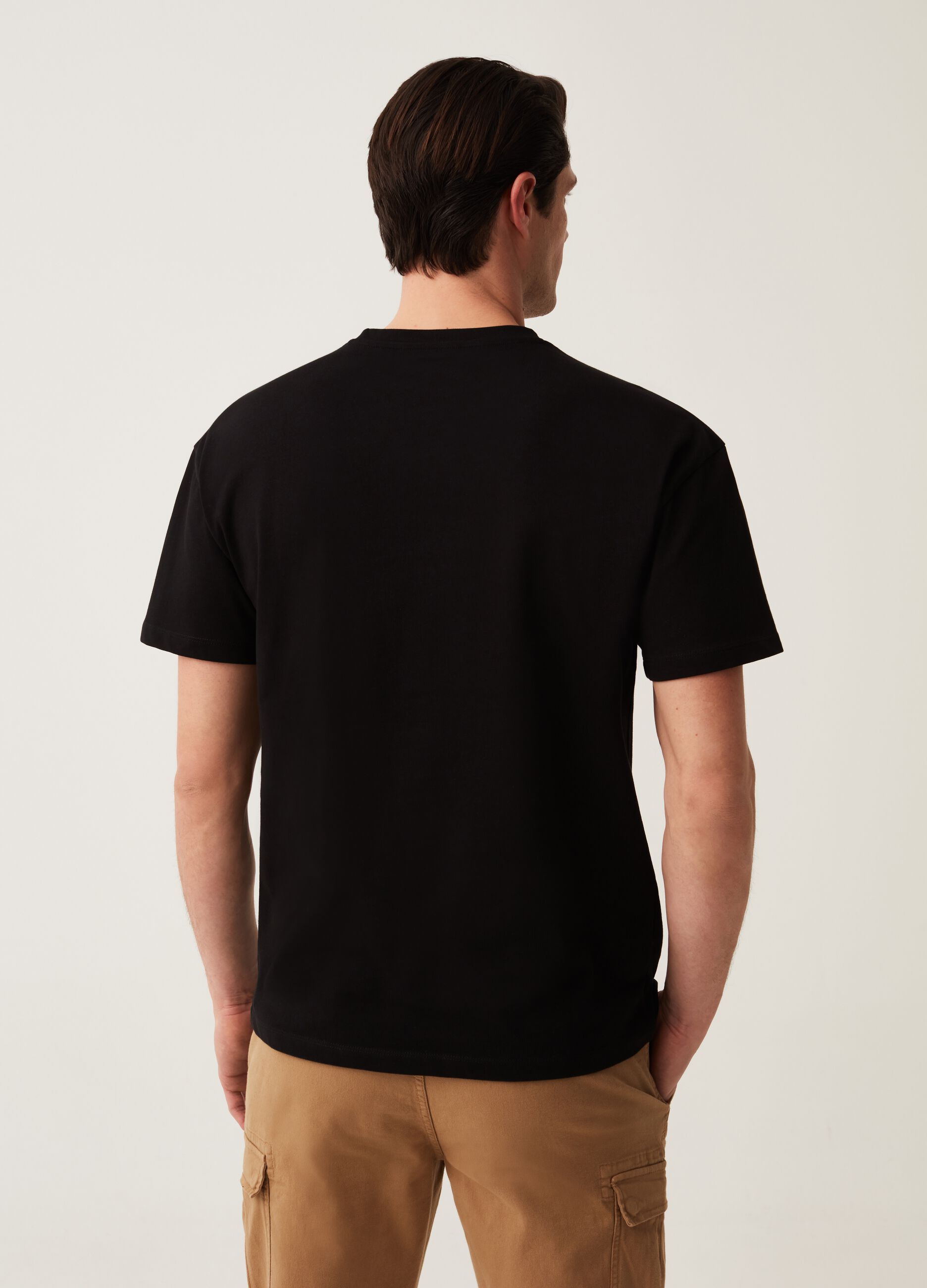 Cotton T-shirt with crew neck