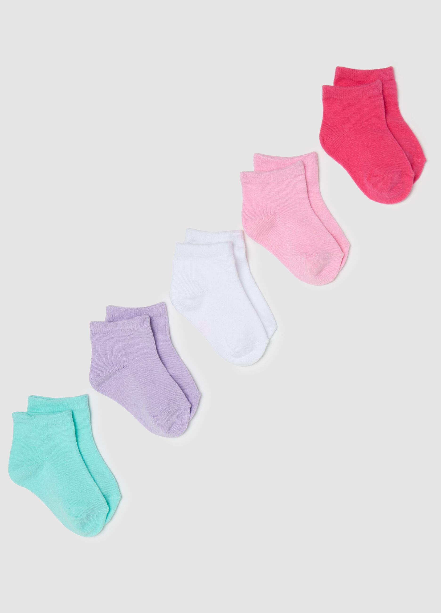 Five-pair pack short stretch socks