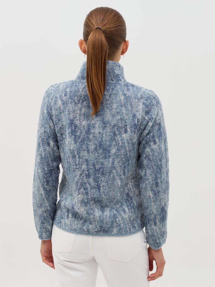 Essential full-zip teddy sweatshirt with high neck_3