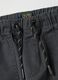 Grey cotton regular fit children's trousers_3