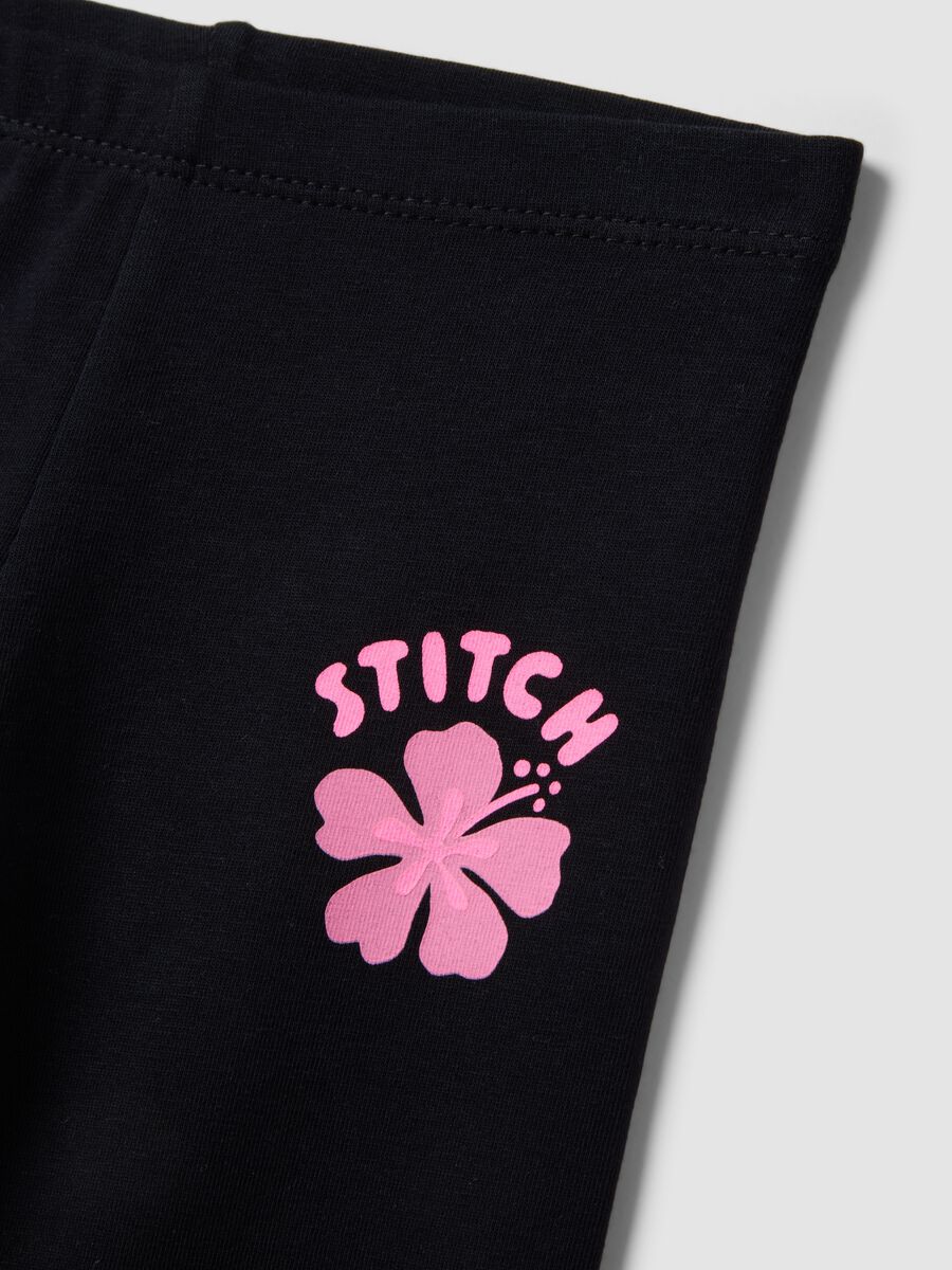 Set in puro cotone multicolor da bambina regular fit con Stitch_2