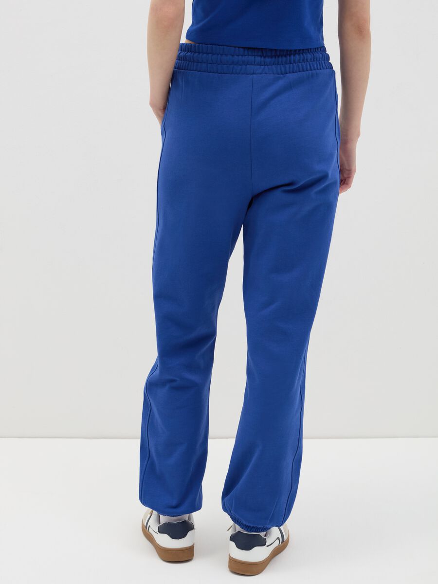 Fleece joggers with drawstring_2